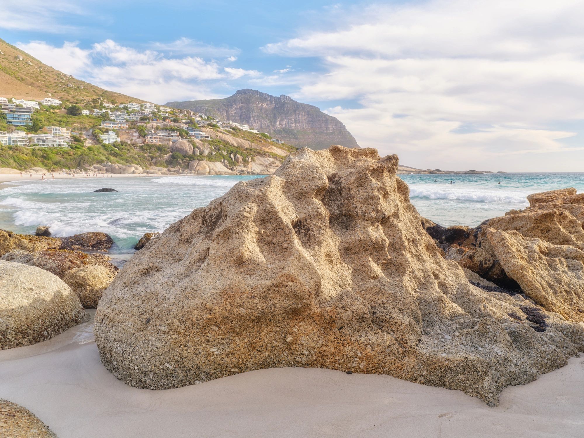 Rocky private beach on the Cape Town coast